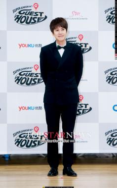 [HD포토] 슈퍼주니어M 규현, ‘귀여운 웃음 발사~’ (제작발표회)