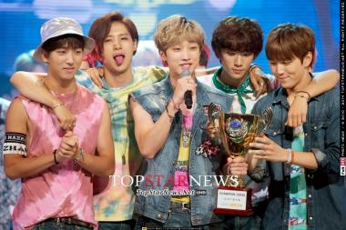 [HD포토] 비원에이포(B1A4), ‘1위했으니 불고기랑 아구찜 먹으러~’ (쇼 챔피언)