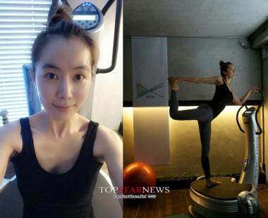 김유미, 레깅스 입고 ‘큐티라인’ 몸매 과시