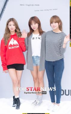 [HD포토] 에이핑크(Apink) 윤보미-김남주-오하영, ‘가볍게 입어도 예쁜 소녀들’ (버튼)