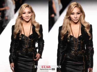 씨엘(CL), 밀라노 패션위크서 블랙 가죽 원피스로 ‘이목 집중’