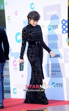 [HD포토] 김혜수, ‘독특한 무늬로 멋낸 전신시스루 드레스’ (청룡영화제)