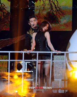 SBS ‘가요대전’ 선미-투피엠(2PM) 택연, 뱀파이어 컨셉에 농익은 커플 댄스…‘깜짝’