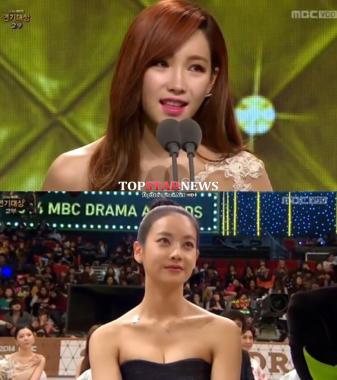 MBC ‘연기대상’ 이유리, 대상 수상… 오연서 표정 ‘시큰둥’ 논란