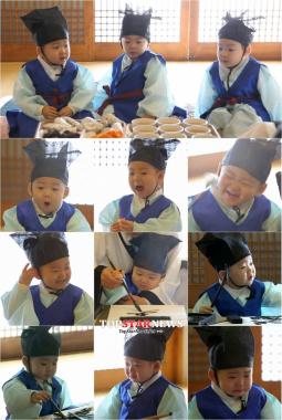 ‘슈퍼맨이 돌아왔다’ 삼둥이, 훈장 꾸지람에 ‘울먹울먹’