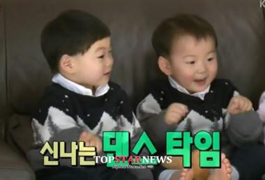 ‘슈퍼맨이 돌아왔다’ 삼둥이-추사랑, ‘바라밤 댄스’로 깜찍함 어필