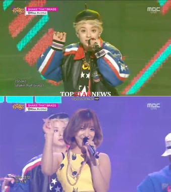 ‘쇼 음악중심’엠버(Amber), 어깨춤 절로 나오게 하는 화려한 무대… 루나와 함께 ‘SHAKE THAT BRASS’