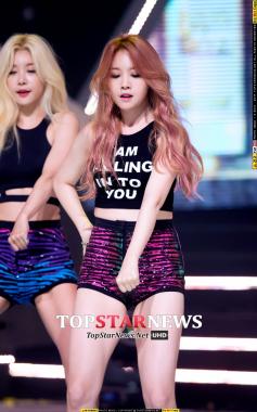 [HD포토] 걸스데이(Girl&apos;s Day)  민아, 태권도 하듯이 팔을 쭈욱…헛둘헛둘‘’ (쇼 챔피언)