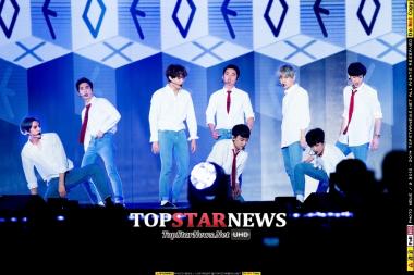 [UHD포토] 엑소(EXO), 훈훈한 여덟 남자들…‘레이는 어디에 있니?’ (K-POP 슈퍼콘서트)