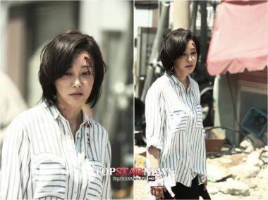 ‘디데이’ 김혜은, ‘핏자국+먼지’로 뒤집어 쓴 재난 현장 포착… ‘아름다운 열연’