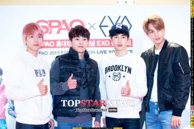 [UHD포토] 엑소(EXO) 백현-시우민-수호-카이, ‘엑소플래닛에서 온 잘생긴 외계청년들’ (이랜드 스파오 엑소 팬사인회)