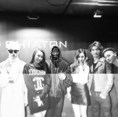 소녀시대 티파니, 빅뱅(BIGBANG) 대성-태양-씨스타(SISTAR) 보라-자이언티(Zion.T)와 찍은 사진 공개… ‘훈훈해’
