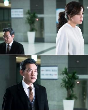 ‘화려한 유혹’ 정진영-주상욱, 긴장감 넘치는 ‘신경전’…‘일촉즉발’