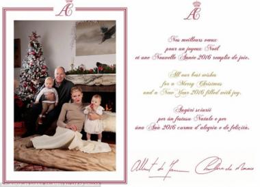 모나코 왕실, 크리스마스 카드 사진 공개… ‘해피 크리스마스’
