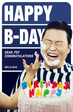 싸이, ‘생일’ 축하 이미지 공개…‘함박웃음 만개’