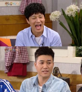 [예능리뷰] ‘해피투게더3’ 김종민, “엄태웅, ‘1박 2일’ 첫 촬영 전날 못하겠다고”