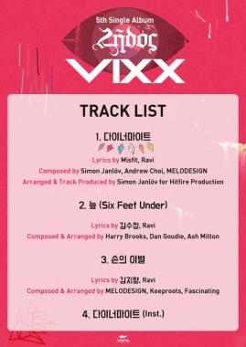 빅스(VIXX), 다섯 번째 싱글 ‘ZELOS’ 트랙리스트 및 메들리 영상 공개