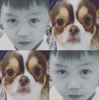 [스타SNS] 비스트(BEAST) 양요섭, 강아지 양갱이와 똑닮은 어린 시절 사진 공개
