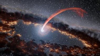 탐사 위성으로 촬영한 별 삼키는 블랙홀