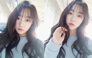 [스타SNS] 달샤벳(Dalshabet) 수빈, 청순미 폭발하는 2종 셀카 공개…‘여신 막내’