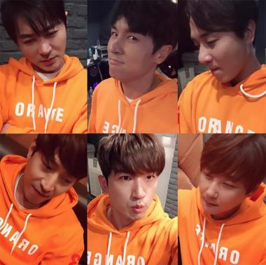 [스타SNS] 신화(SHINHWA) 이민우, 멤버들과 타이틀곡 ‘Orange’ 적힌 후드티 입고 찰칵 “이번주 파티 다들 알지요?”