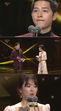 ‘2016 KBS 연기대상’ 송중기-송혜교, 송송커플 대상 수상… ‘태양의 후예가 휩쓸었다’