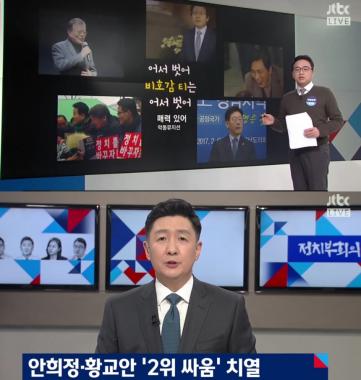 [방송리뷰] ‘정치부회의’ 안희정-황교안, 지지율 2위대결 치열