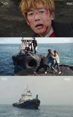 [수목드라마] ‘미씽나인’ 정경호-백진희, 우여곡절 끝에 생존자들과 섬에서 탈출