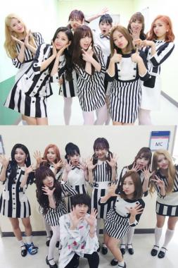 [스타SNS] 러블리즈(Lovelyz), 슈퍼주니어(Super Junior) 김희철과 훈훈한 단체샷…‘비주얼 아주 칭찬해’