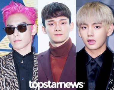 [HD테마] 한 글자 이름을 가진 남자 아이돌…‘빅뱅(BIGBANG) 탑-엑소(EXO) 첸-방탄소년단(BTS) 뷔’