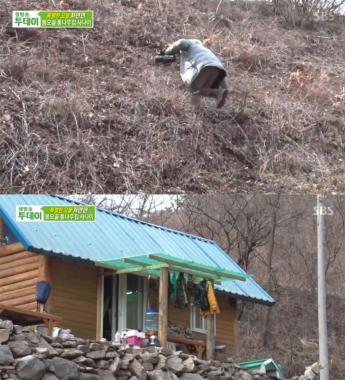 [예능리뷰] ‘생방송 투데이’, 봉오골 자연인의 남다른 통나무집 애착 조명