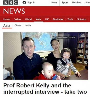 ‘BBC 방송사고’ 주인공 로버트 켈리, “순간 이제 다 끝났다고 생각했다”…‘아찔’