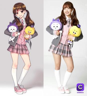 아이틴걸즈(iTeen Girls) 최유정, 웹툰의 주인공 된다…‘우동이 웹툰 나왔어요’