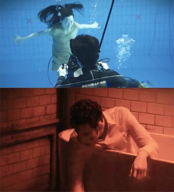 ‘리얼’ 제작기 영상…물에 빠진 설리와 욕조 속 김수현 ‘무슨 일이?’