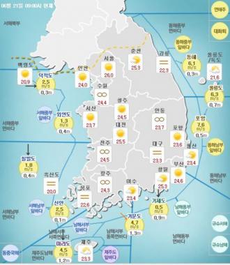 ‘하지’에 오늘도 찜통더위 계속… ‘폭염특보 발효’