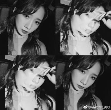 [스타 웨이보] 우주소녀(WJSN) 미기, 셀카 공개…‘시크한 매력’