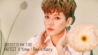 뉴이스트(NU’EST)  최민기(렌), 종현-아론 이어 v앱 생방송 예고…‘언제? 몇 시?’