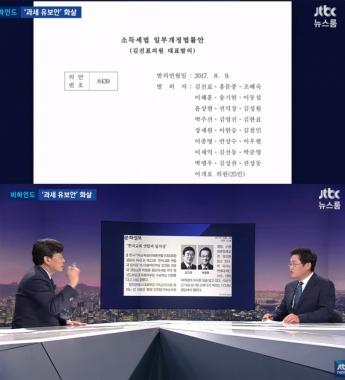 ‘JTBC 뉴스룸’, 종교인 과세 유예 발의한 국회의원 명단 조명…‘김진표부터 이혜훈까지’