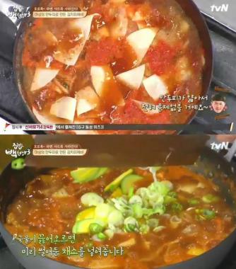 [먹방] ‘집밥백선생3’ 백종원 김치피제비 레시피는?… ‘수제비대신 만두피’