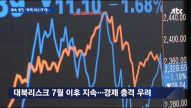 韓 경제 강타한 ‘북핵 리스크’, 정부 24시간 모니터링 돌입
