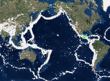 멕시코 8.1 강진, 불의고리 환태평양 조산대의 지각판 충돌로 발생