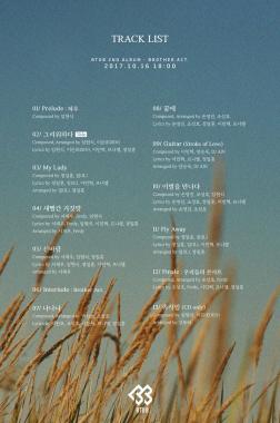 비투비(BTOB), 정규2집 ‘Brother Act.’ 트랙리스트 공개…타이틀곡 ‘그리워하다’