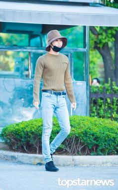 [HD포토] 샤이니(SHINee) 태민, ‘출근길 잇템 벙거지’