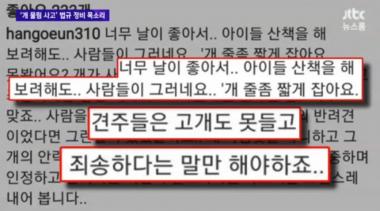 ‘JTBC온에어-뉴스룸’, 한고은 인스타그램과 최시원-최기호 가족 프렌치 불독 논란 조명