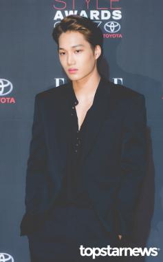 [HD포토] 엑소(EXO) 카이, ‘매일매일이 잘생겨서 지루한듯한 표정’