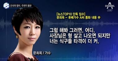 문희옥 녹취록 파문 “너 도와주려다가 현미 언니도 크게 다쳐”