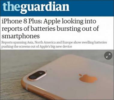 애플, 아이폰8 플러스 배터리 팽창논란 확대…‘조사결과는 아직’
