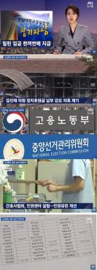 ‘JTBC뉴스룸 온에어’ 성심병원, 김진태 의원 정치후원금 납부 강요 의혹도 받아