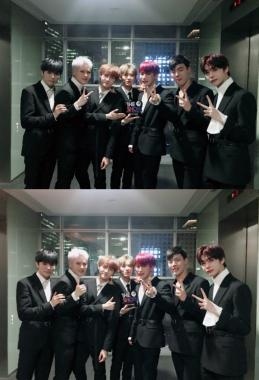 ‘더쇼’ 몬스타엑스, 1위 후 기쁨의 단체샷…‘전 세계가 주목하는 아이돌’