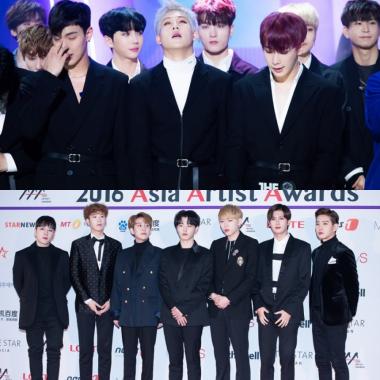 몬스타엑스, ‘더쇼’서 블락비 제치고 첫 1위…‘7일, 나란히 컴백한 男 아이돌의 행보’